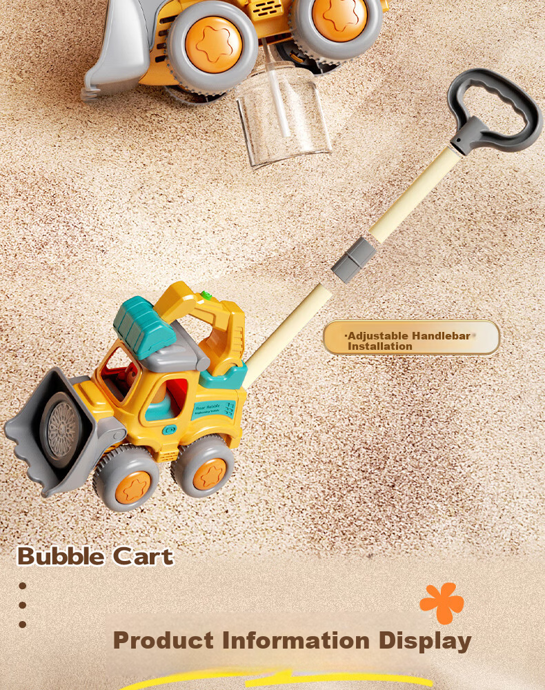 Dimanqi Children's Excavator Bubble Blower Walker Baby Push Toy Birthday Gift for Children's Day 11
