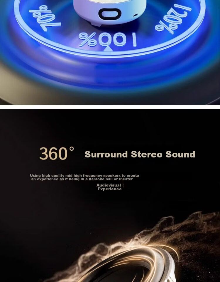 Shangjia Yalang New Bluetooth Speaker Water Ripple Starry Sky Projection Ambient Light Bedroom Bedside Night Light Women's Day Gift 9