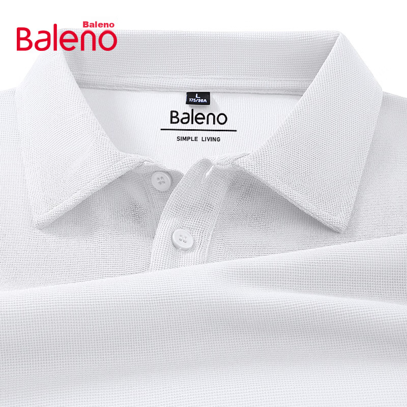 Baleno Father's Day Gift Waffle Polo Shirt Men Summer Loose Casual Simple Trendy Versatile Short Sleeve Top 16