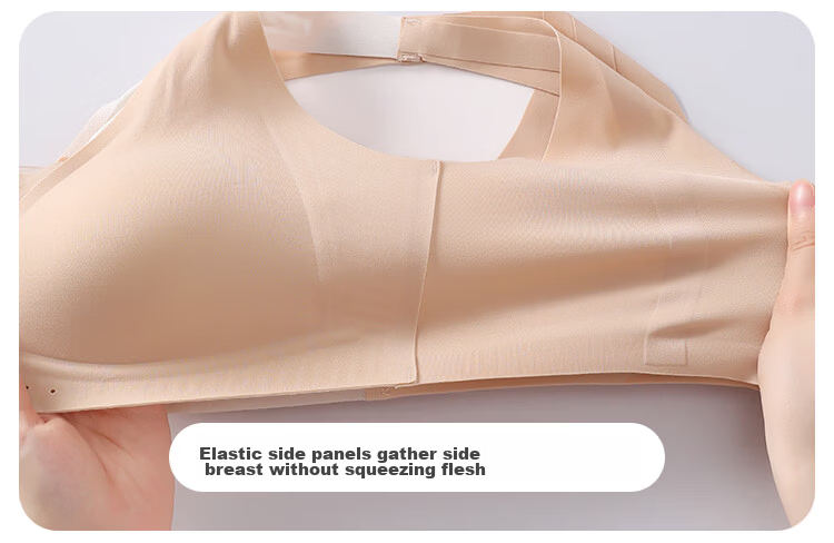 Fenteng Modal Seamless Foundation Liquid Skin Women's Lifting Push-Up Side Gathering Anti-Sagging Bra 14