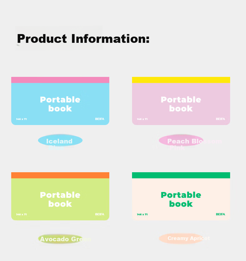 BEIFA Pocket Notebook Mini Portable Pocket Diary Small Diary Word Book Planner Avocado Green - Lined [Back to School Essential] 13