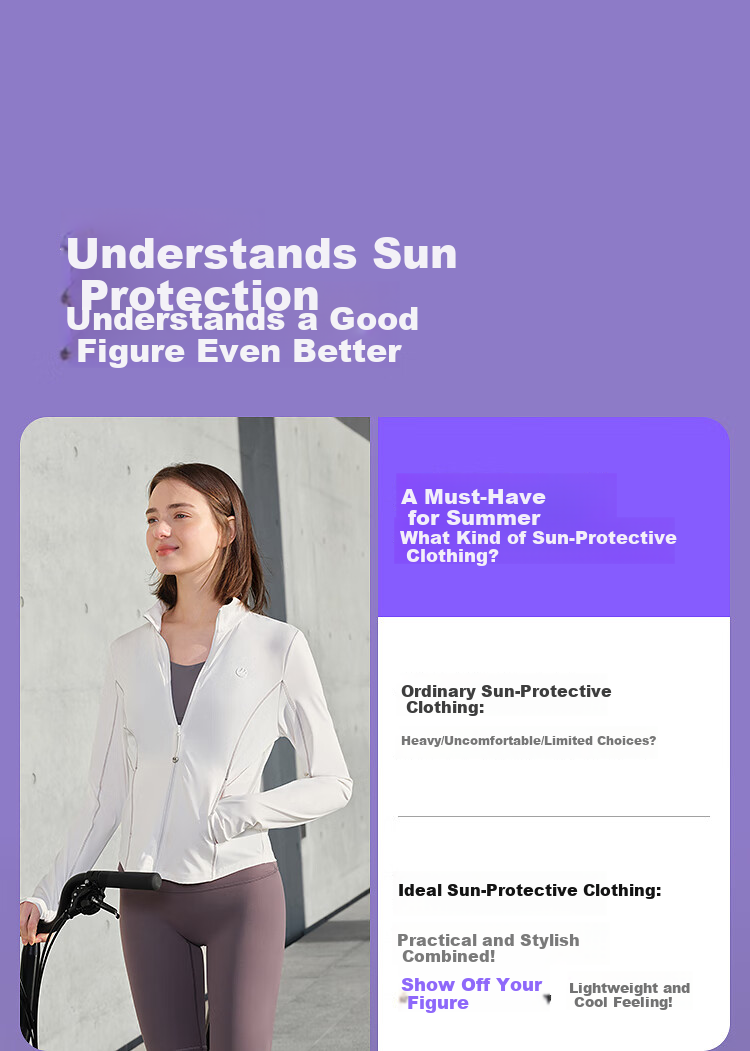 BOSIDENG Summer National Standard Original Yarn Sun Protection Jacket for Women UPF100+ UV Protection Slim Outdoor Travel Coat 3