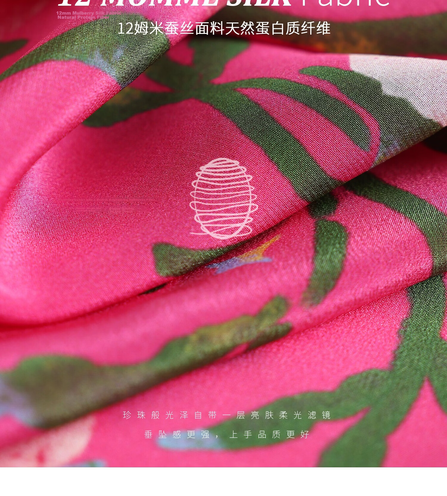 Lagur "Rose Red Morning Glory" Original Handmade Fine Rolled Mulberry Silk Scarf Midnight Blue (Pink Gift Box) 12