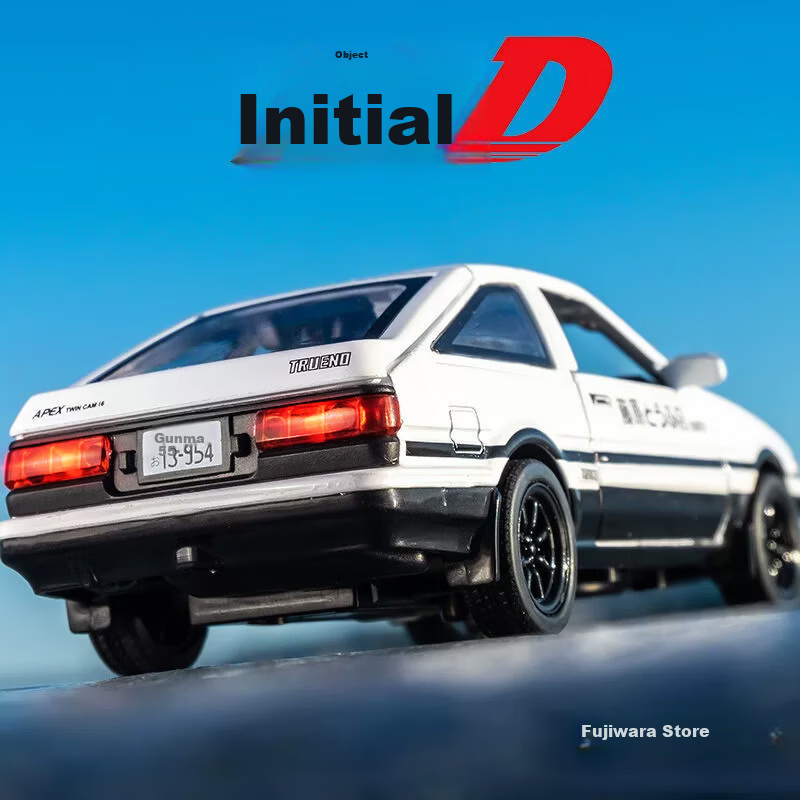Chiyu Toys Initial D Takumi Fujiwara Toyota AE86 Car Model Realistic Alloy Toy Gift for Boys