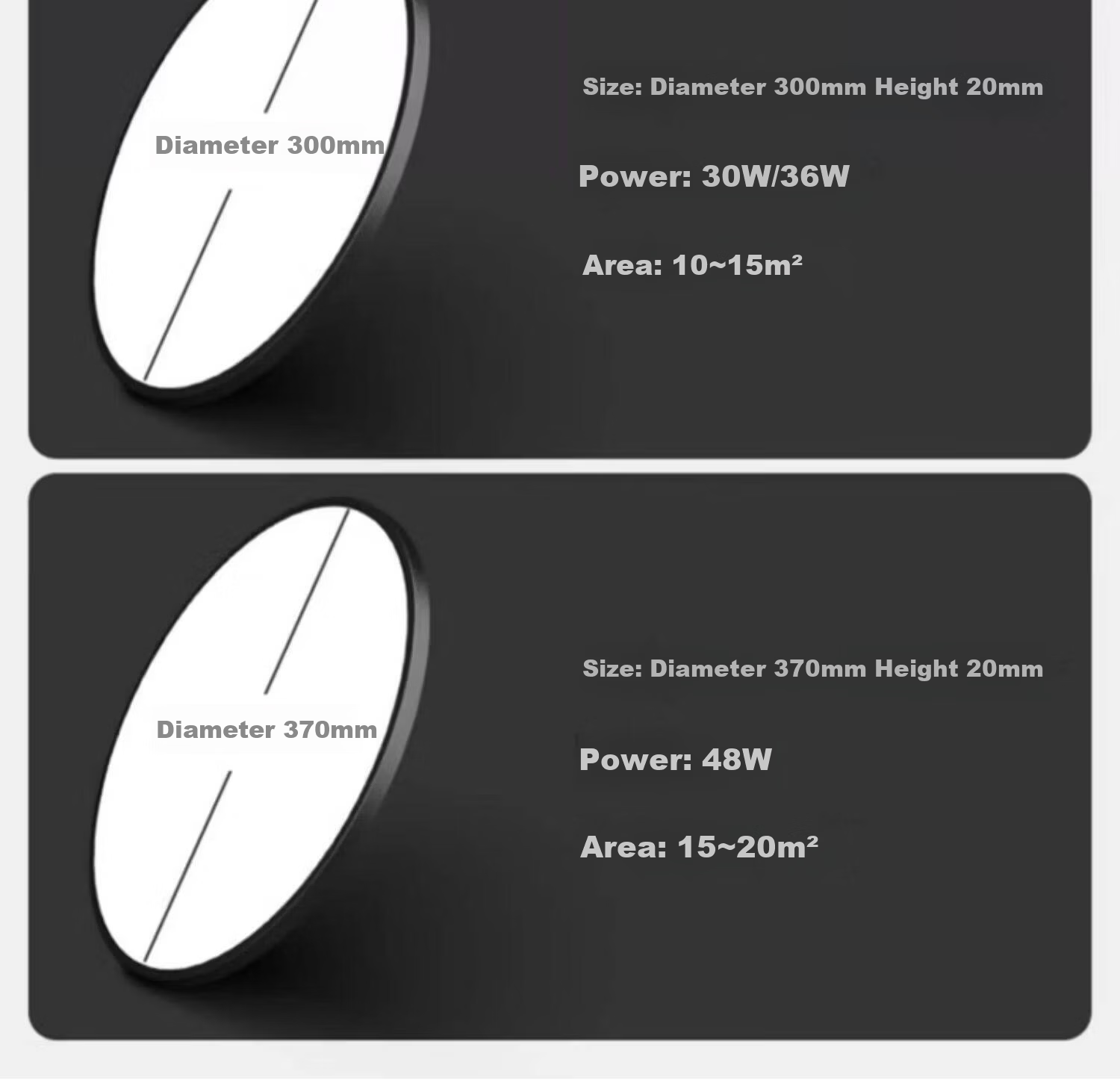 Labotareda Ultra-thin Three-proof Ceiling Light LED Infrared Human Body Sound Control Lamp for Stairs Corridor Hallway 19