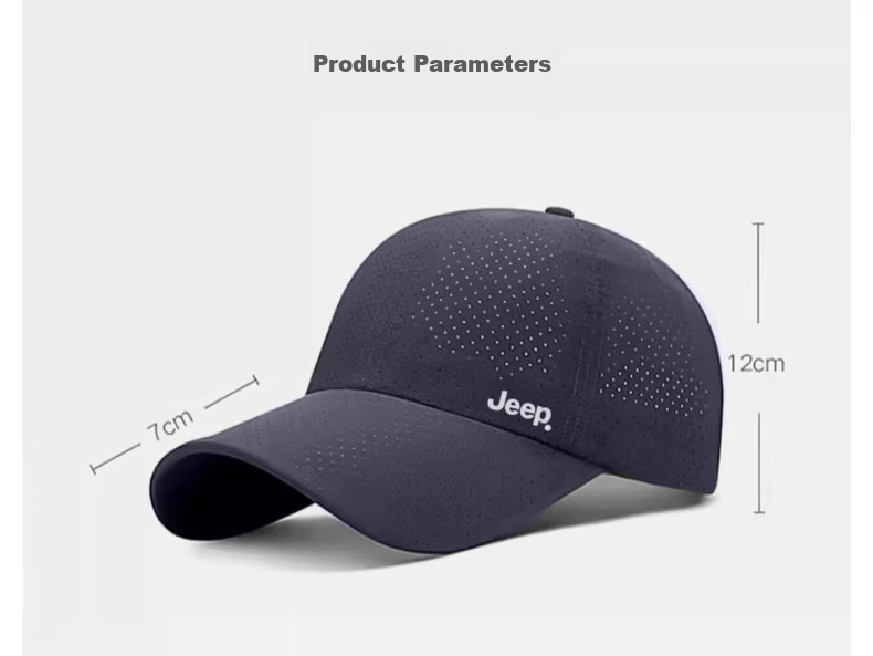 JEEP Men's Summer Cycling Baseball Cap Outdoor Mesh Breathable Fishing Sun Protection Hat 2