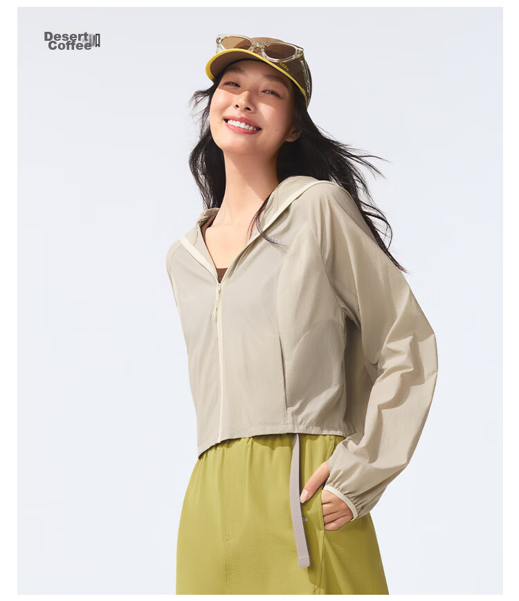 Beneunder Women's Lightweight Water-Repellent Sun Protection Jacket (Short) TS400 M Fresh Green 23