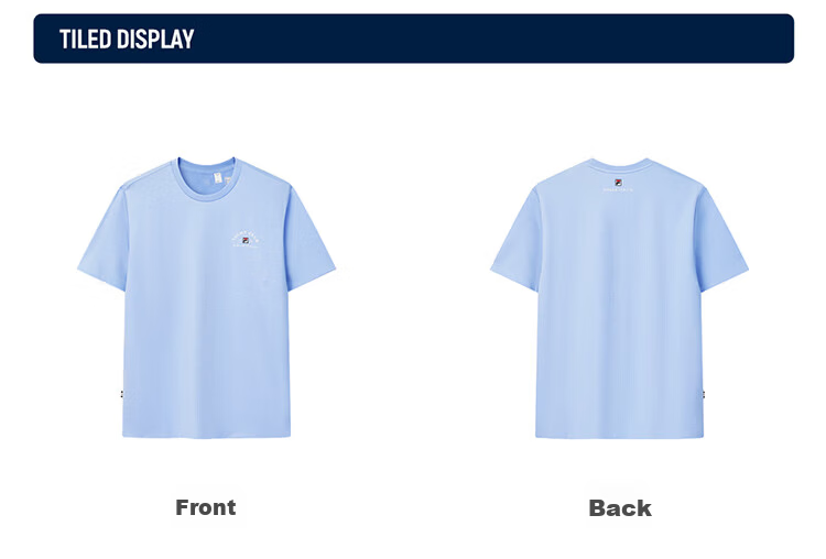FILA Official Men's Knitted Short Sleeve Shirt 2026 Summer Fashion Casual Simple Basic Crew Neck T-Shirt 27
