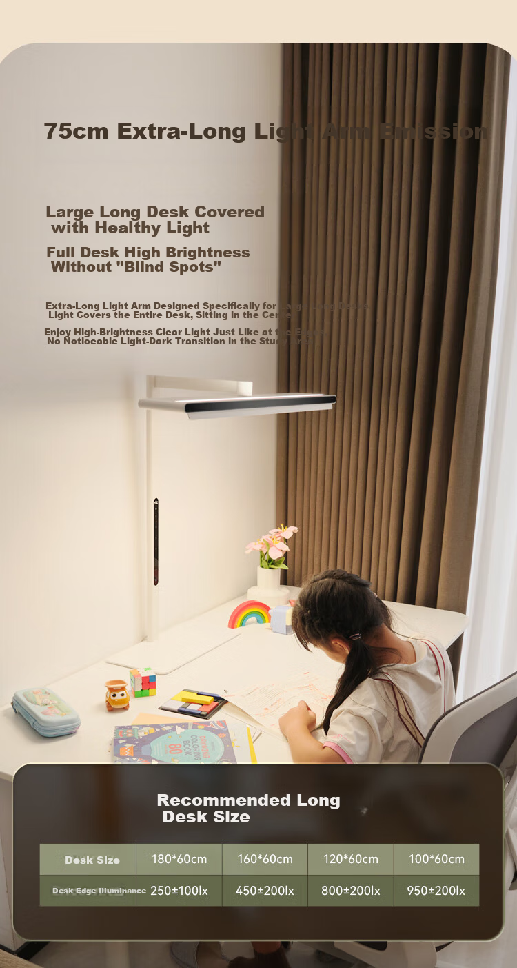 NVC Future Light Eye Protection Desk Lamp with Remote Control Full Spectrum Reading Table Lamp V5 5