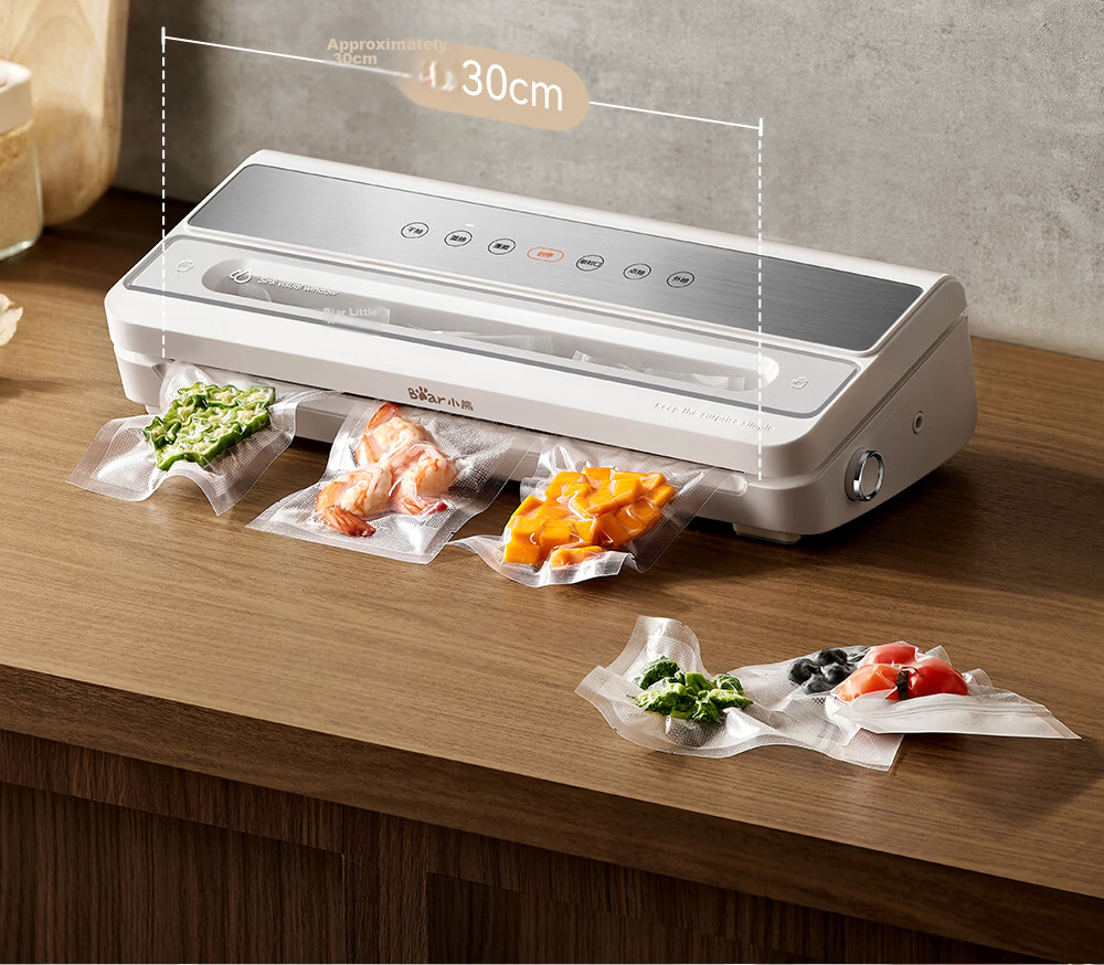 Bear Fully Automatic Vacuum Sealer Machine, Wet And Dry Dual-Use Food Preservation Vacuum Sealer, No-Press Fully Automatic, Home And Commercial Dual-Use Double Pump FKJ-Q01F2 21