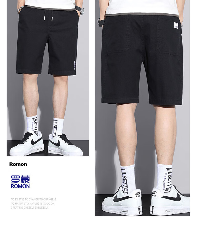 ROMON Men's Shorts, Summer 2026 Five-Point Pants, Casual Trousers, Mid-Length Pants, Versatile Men's Pants, Father's Day Gift 20