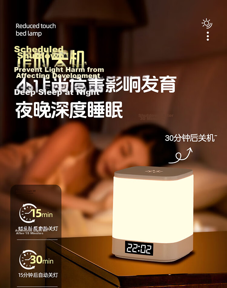 Heart LocK Rechargeable Night Light Baby Feeding Night Lamp Bedroom Bedside Atmosphere Light Remote Control Sleep Companion Long Battery Life Tap Light [Clearance Sale] 22