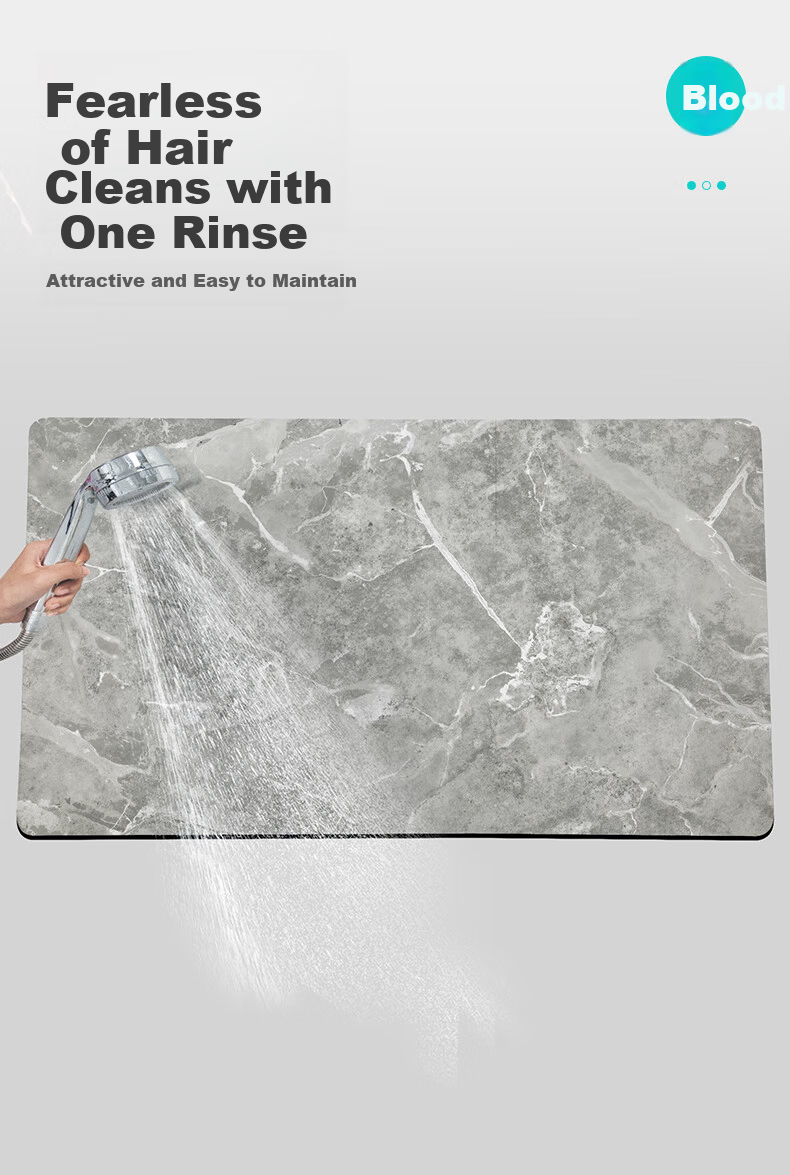 Dajiang Bathroom Floor Mat Non-Slip Absorbent Toilet Rug 40x60cm 4
