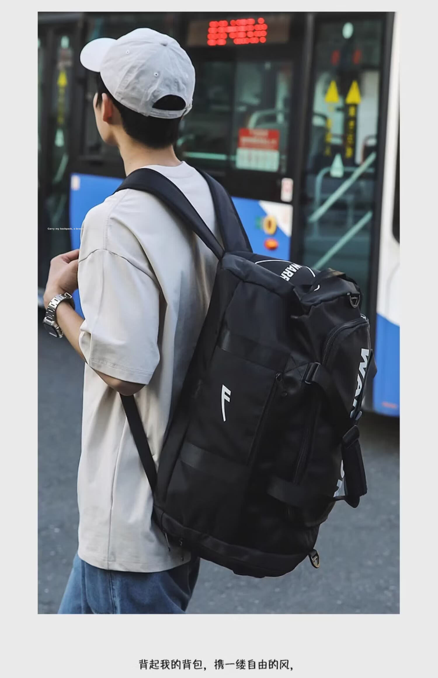 Warrior Large Capacity Travel Tote Bag Men’s Luggage Bag Portable Business Trip Carry-on Short Distance Sports Gym Bag Women’s 4