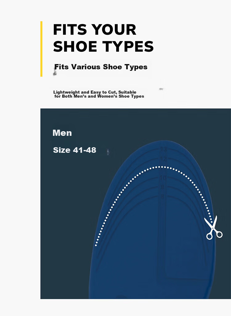 Dr. Scholl's US Imported Knee Joint Support Athletic Insoles Arch Support Soft Cushioned Shock Absorption Comfortable Long-Standing Relief 12