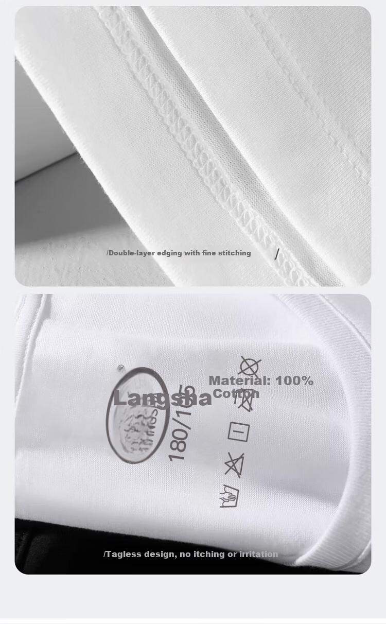 Langsha 3-Pack Men's Cotton Vests Summer Plus Size Sweat-Absorbing Undershirts for Middle-Aged and Elderly 11