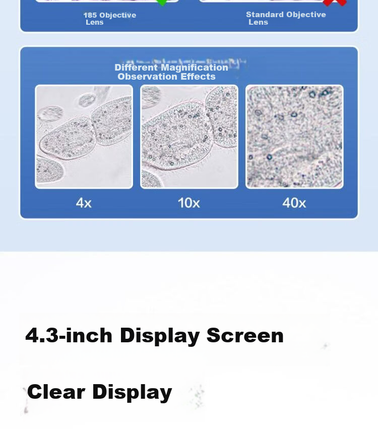 Deli Biological Microscope, Elementary School Science Experiment Textbook Style, 640X Children's Toy Gift 7
