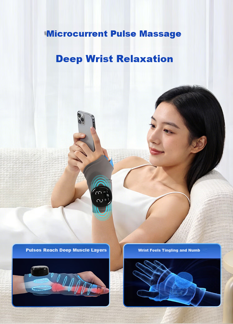Keliang Hand Massager Wrist Massager Carpal Tunnel Syndrome Brace Pulse Heat Therapy Mother's Birthday Gift Girlfriend Gift Year of the Horse Limited Edition Gift Box [Price Guarantee 618] 5