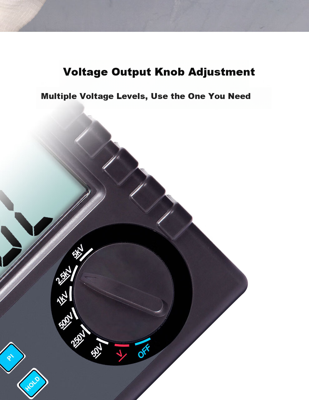 Irith ETCR3480B Insulation Resistance Tester Digital Megohmmeter 5000V Insulation Resistance Tester with Absorption Ratio 7