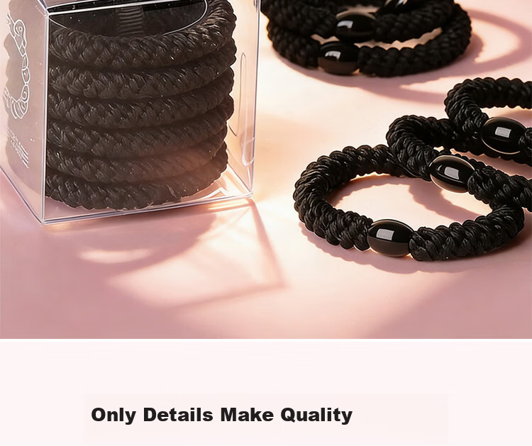Beauty Note High Elastic Hair Tie for Women, Hair Band, No Hair Damage, Rubber Band, Student Hair Accessory for High Ponytail and Bun 9