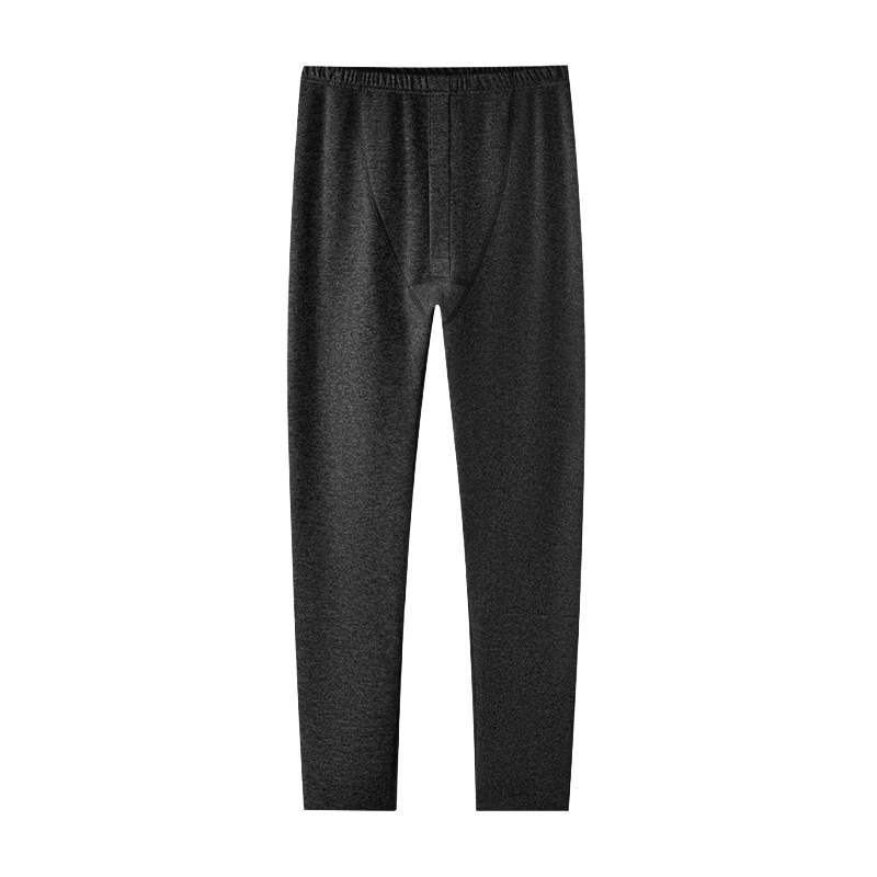 LangSha Men's Thermal Underwear Wool Silk Adjustable AB Side Comfortable Breathable Antibacterial Heating Thin Base Layer Pants Winter