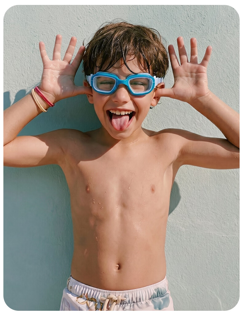 WATERTIME Kids Waterproof Anti-Fog HD Mid-Frame Swimming Goggles Boys Girls Professional Swim Training Gear 16
