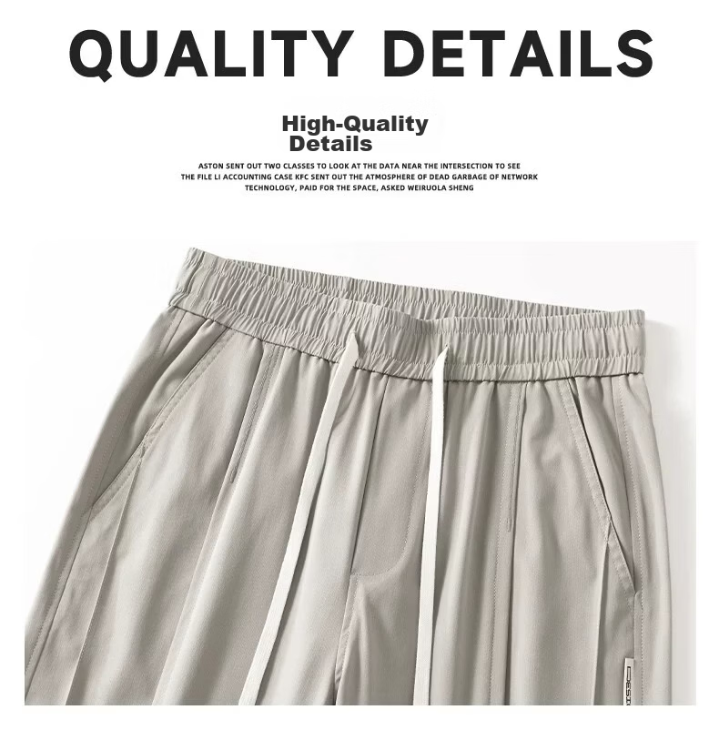 ROMON Men's Casual Ice Silk Summer Thin Pants 2026 New Quick-Dry Long Pants for Men 16