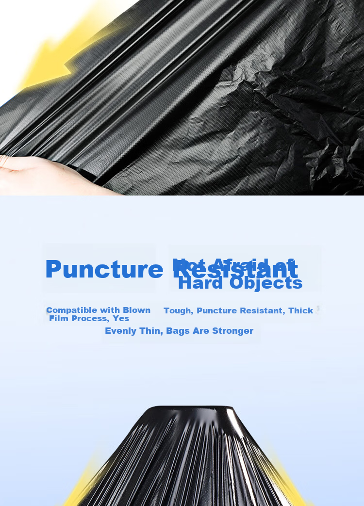 Lide Biodegradable Black Extra Thick Large Garbage Bags for Property Sanitation 120x140cm 4 Mil 30pcs/Pack 5