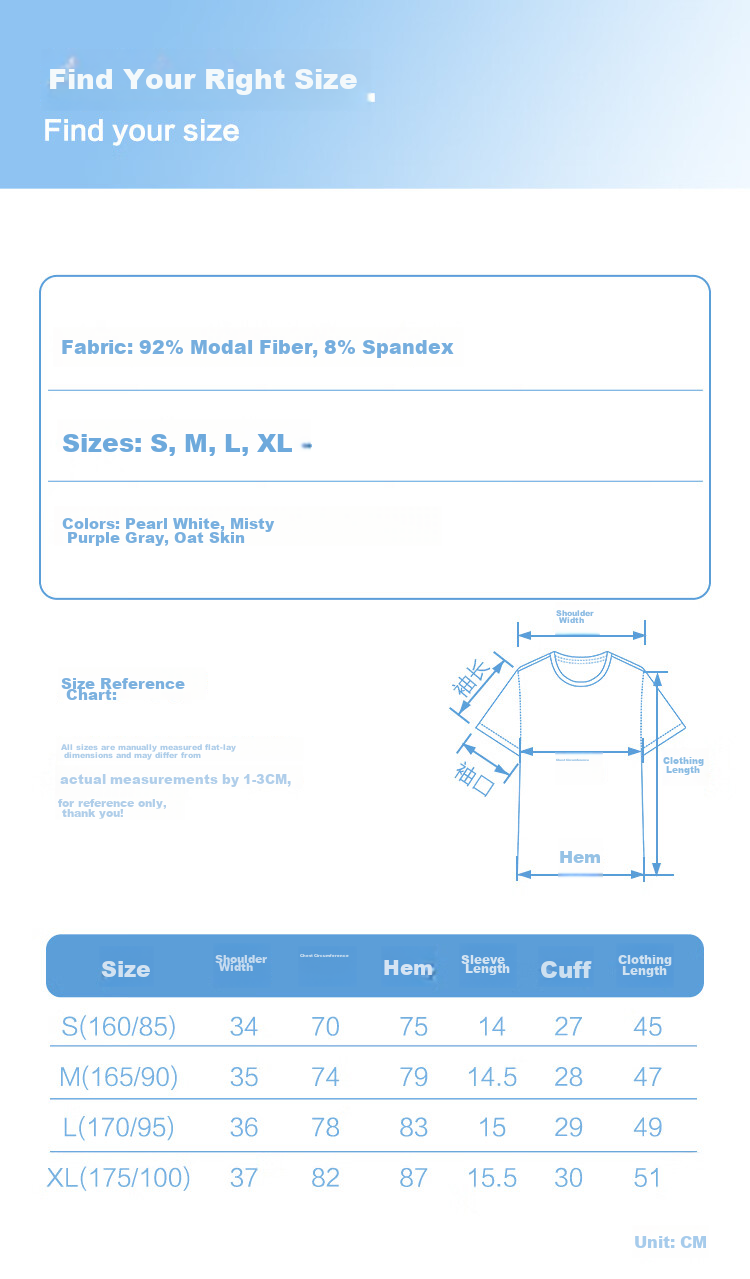 Hodo Women's T-Shirt 10A Antibacterial Smooth Modal Stretch Ribbed Slim Fit Versatile Short Sleeve Top 9