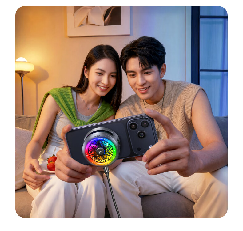 UGREEN Magnetic Mobile Phone Cooler Clip Semiconductor Cooling Low Noise for Apple Android Huawei Xiaomi iPad Tablet Gaming Live Streaming 8