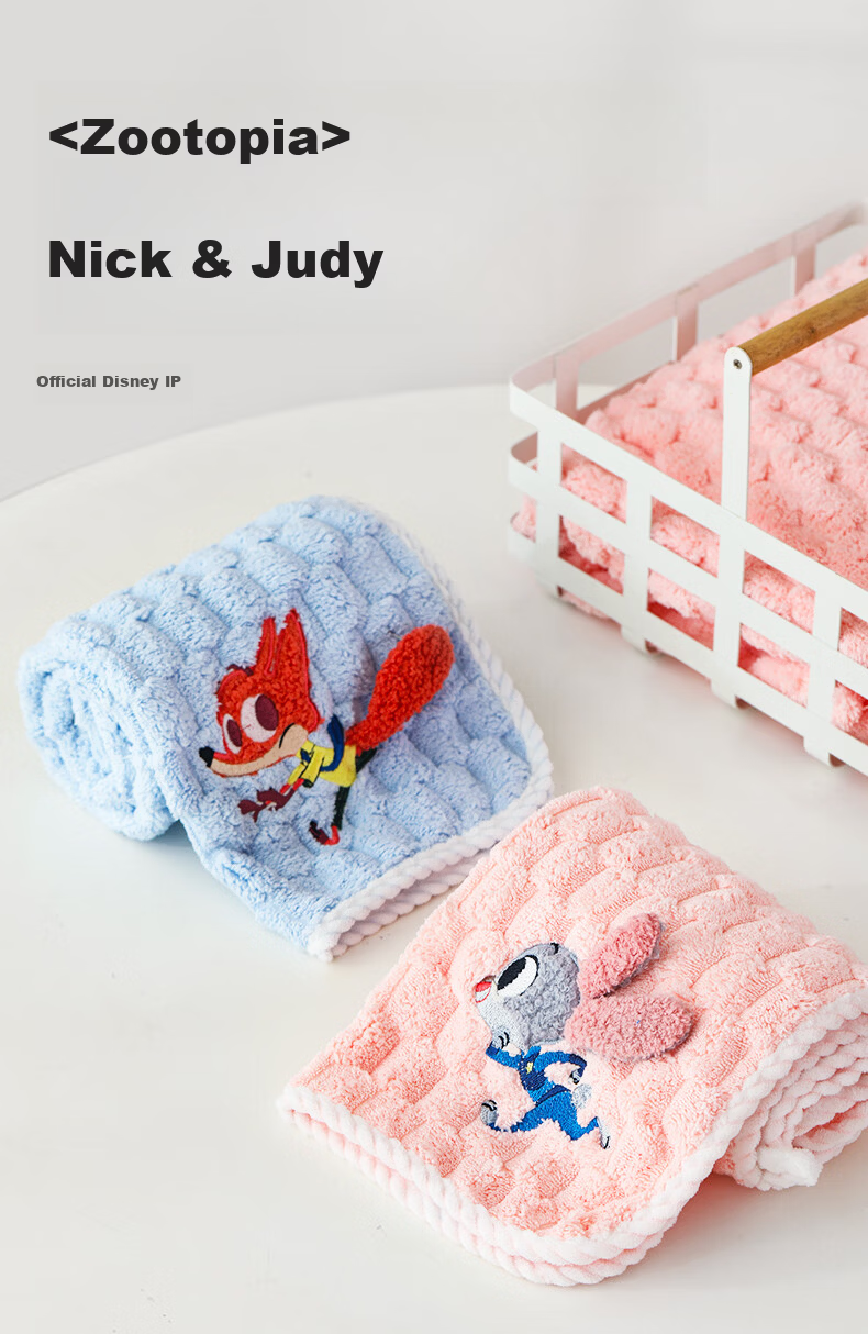Disney Zootopia Kids Coral Fleece Absorbent Cartoon Thickened Bath Towel Wrap Nick 6-12 Years 4