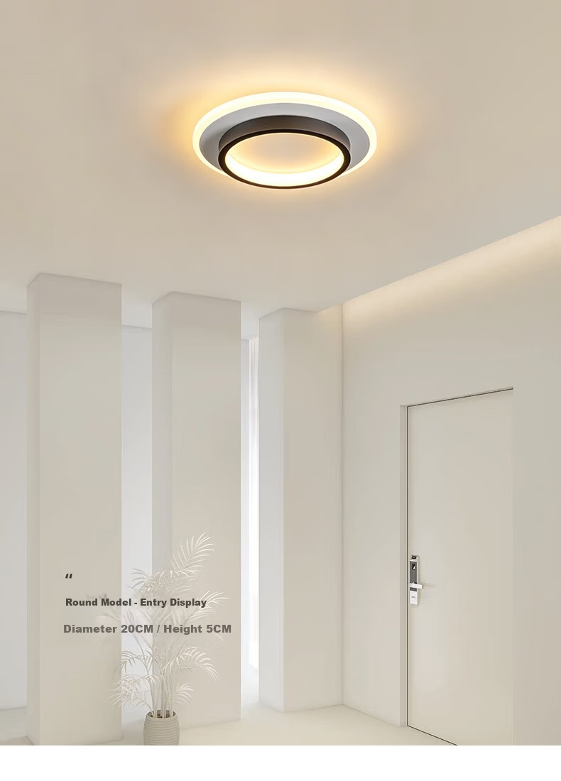 Dengling Ultra-thin LED Corridor Ceiling Light Modern Minimalist Nordic Cloakroom Popular Entrance Balcony Hallway Light 8
