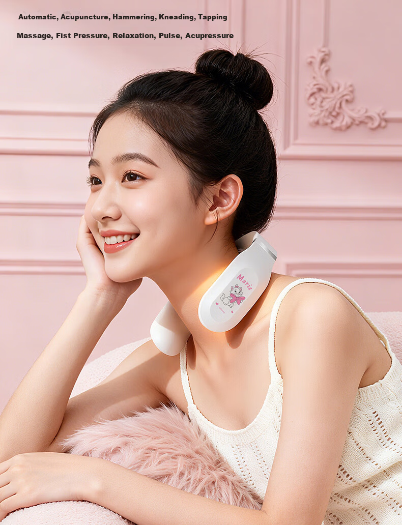 Disney Marie Cat Cervical Massager Neck and Shoulder Massager Neck Care Device Gift for Girls Children's Day Graduation Birthday Practical Gift 16