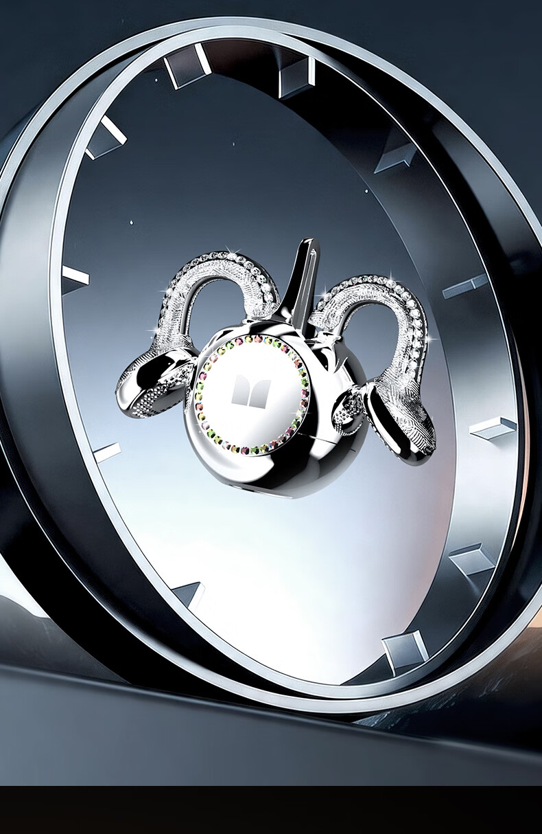 Monster Opus 1 Jewelry Earphones Flat Ear Design Zinc Alloy Diamond Plated Self-Developed Planar Speaker ENC HD Call Silver 17