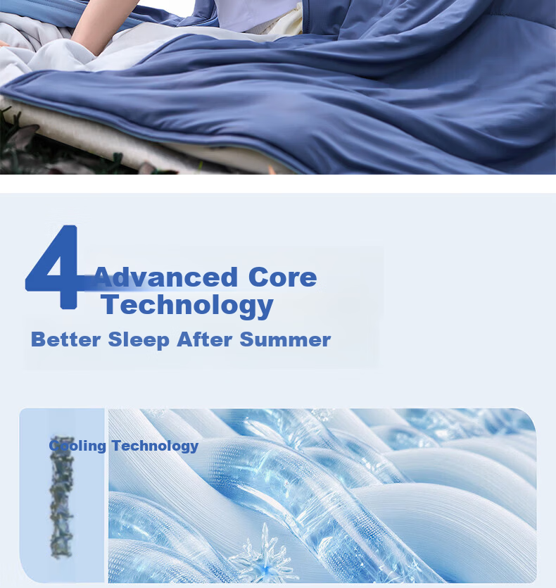Jingyan Summer Cooling Quilt Air Conditioning Blanket Ice Silk Cooling Summer Single Double Thin Quilt Core Class A Suitable for Sleeping Naked 1.5x2m 3