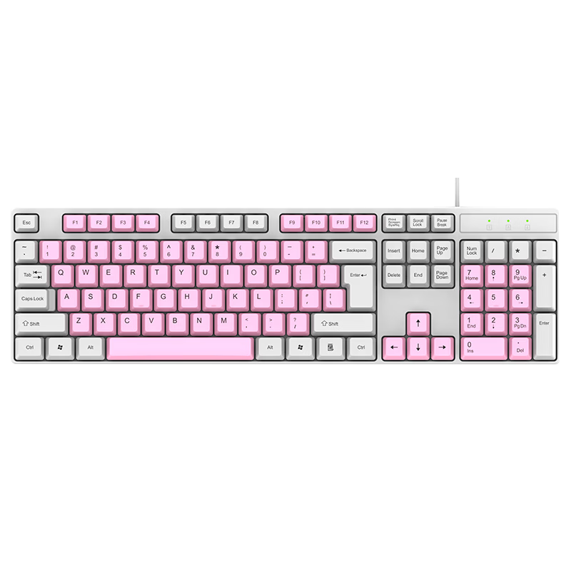 Acer Wired Keyboard Office Keyboard Laptop Keyboard Computer Keyboard Spill-Resistant Classic Feel Glutinous Rice White