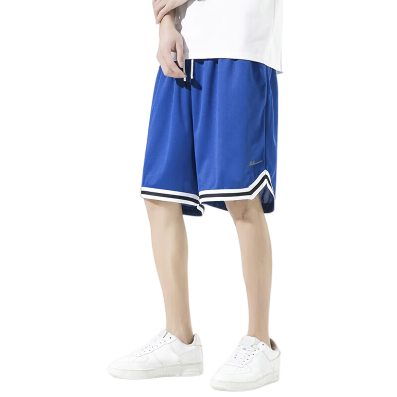Warrior Shorts for Men, Ice Silk Quick-Dry Summer Shorts, American-Style Sports Five-Point Pants, Loose-Fitting Versatile Breathable Basketball Shorts