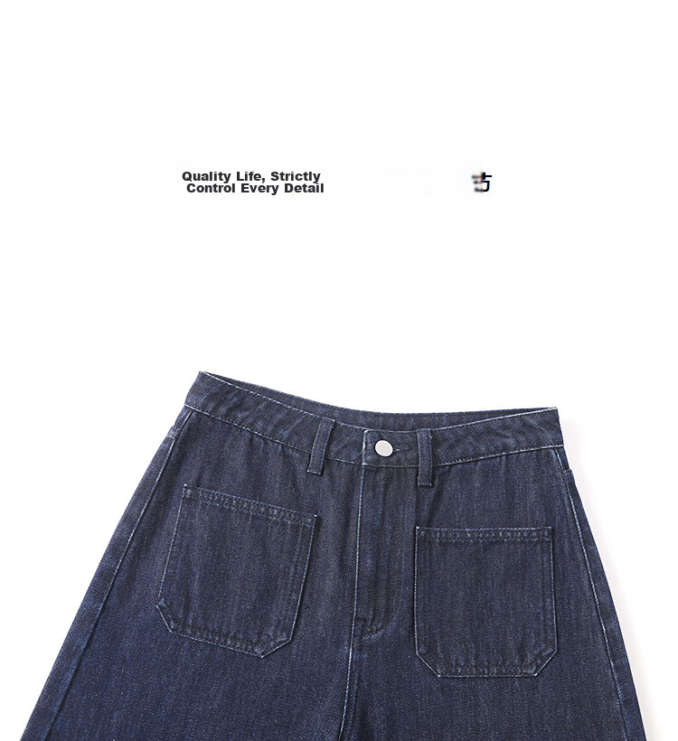 Demana [Cloud Sense Cotton] Spring 3D Elegant High-Waist Loose Cropped Wide-Leg Jeans Women's Casual Pants 12