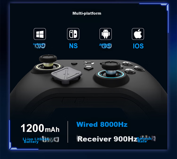 Actuon Super Legend S Elite Edition Wireless Gaming Controller Vibration Motion 8K Bluetooth Switch Controller for PC Mobile Steam TV NS Switch 2 [Dream Pink] 7