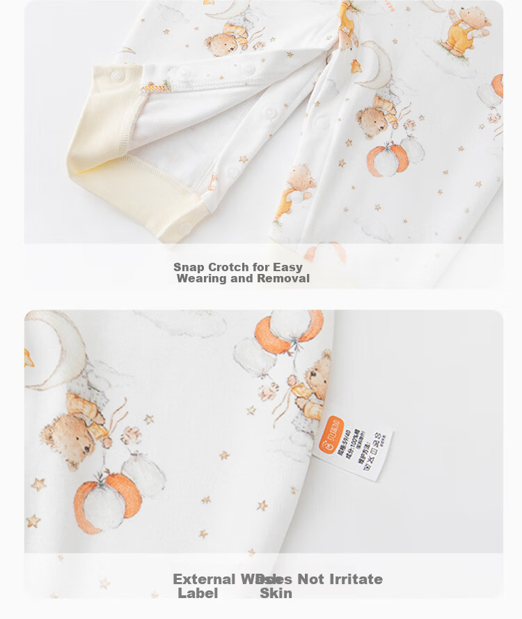 Babyprints Baby Cotton Long Sleeve Romper Newborn Unisex Soft Four Seasons Bodysuit 59 8