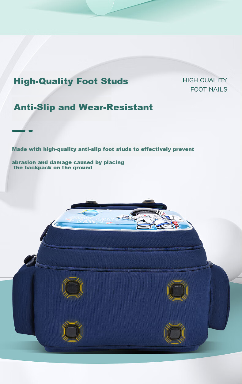 Zhiduo Bao School Backpack for Boys Grades 1-6 Astronaut Children's Lightweight Ergonomic New Model 13