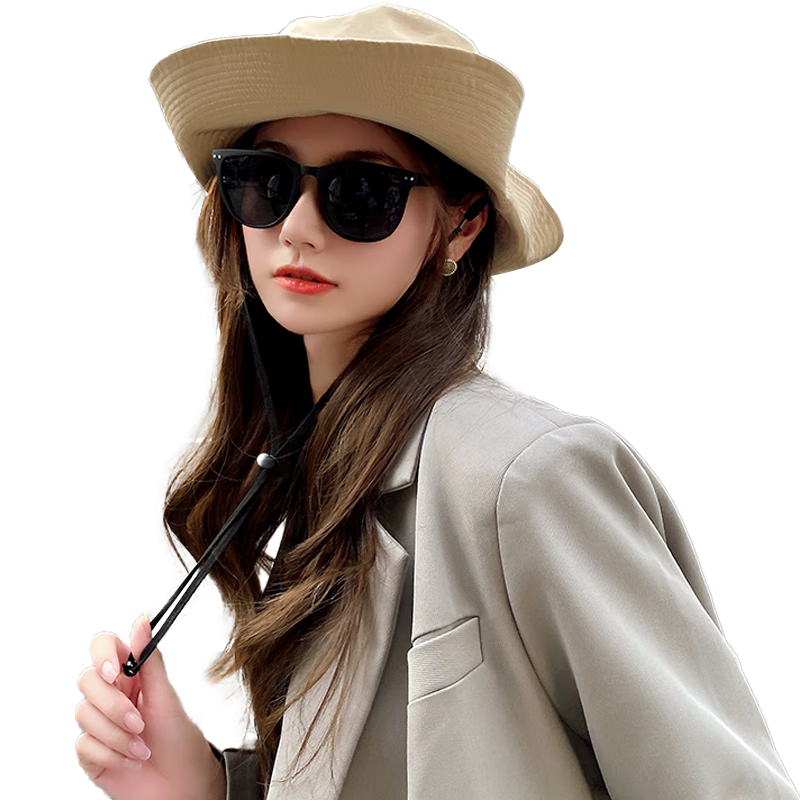 XUEXIMAN Forest Style Camping Sun Protection Hat Women Summer UV Protection Fisherman Hat Outdoor Mountaineering Workwear Versatile Sun Hat Men