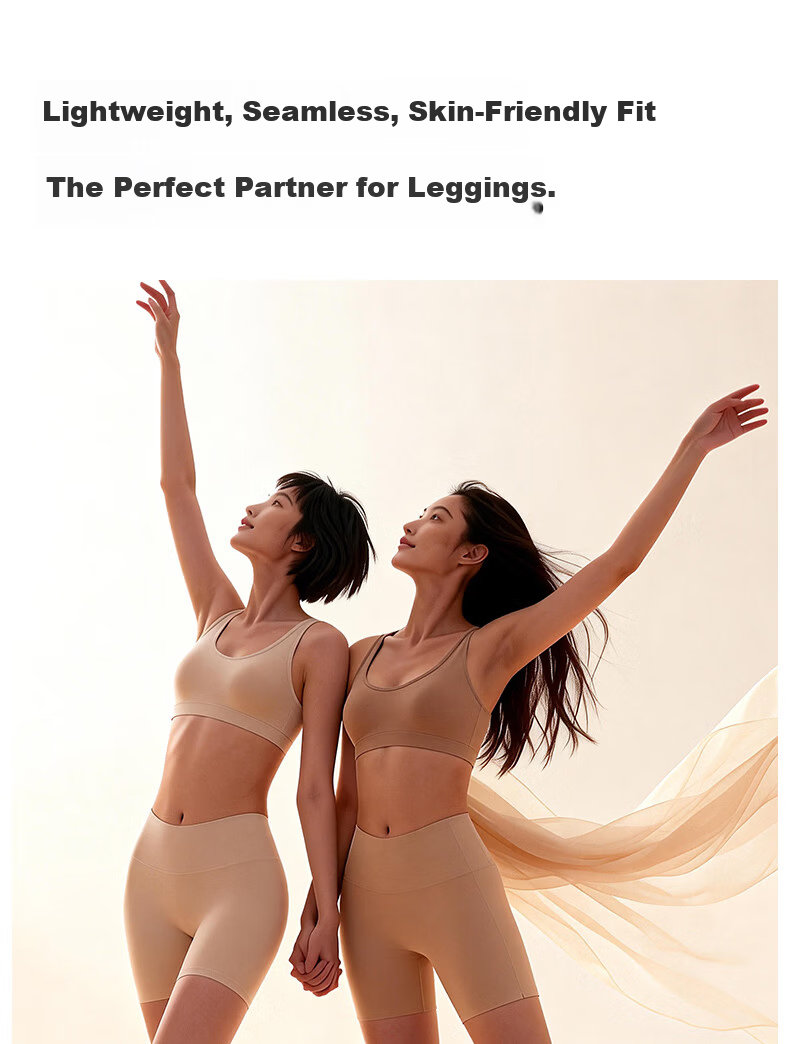 Neixiaoban 2-Pack Safety Shorts Anti-Exposure Seamless Cotton Antibacterial Crotch Two-in-One Boxer Briefs Ice Silk Leggings M 11