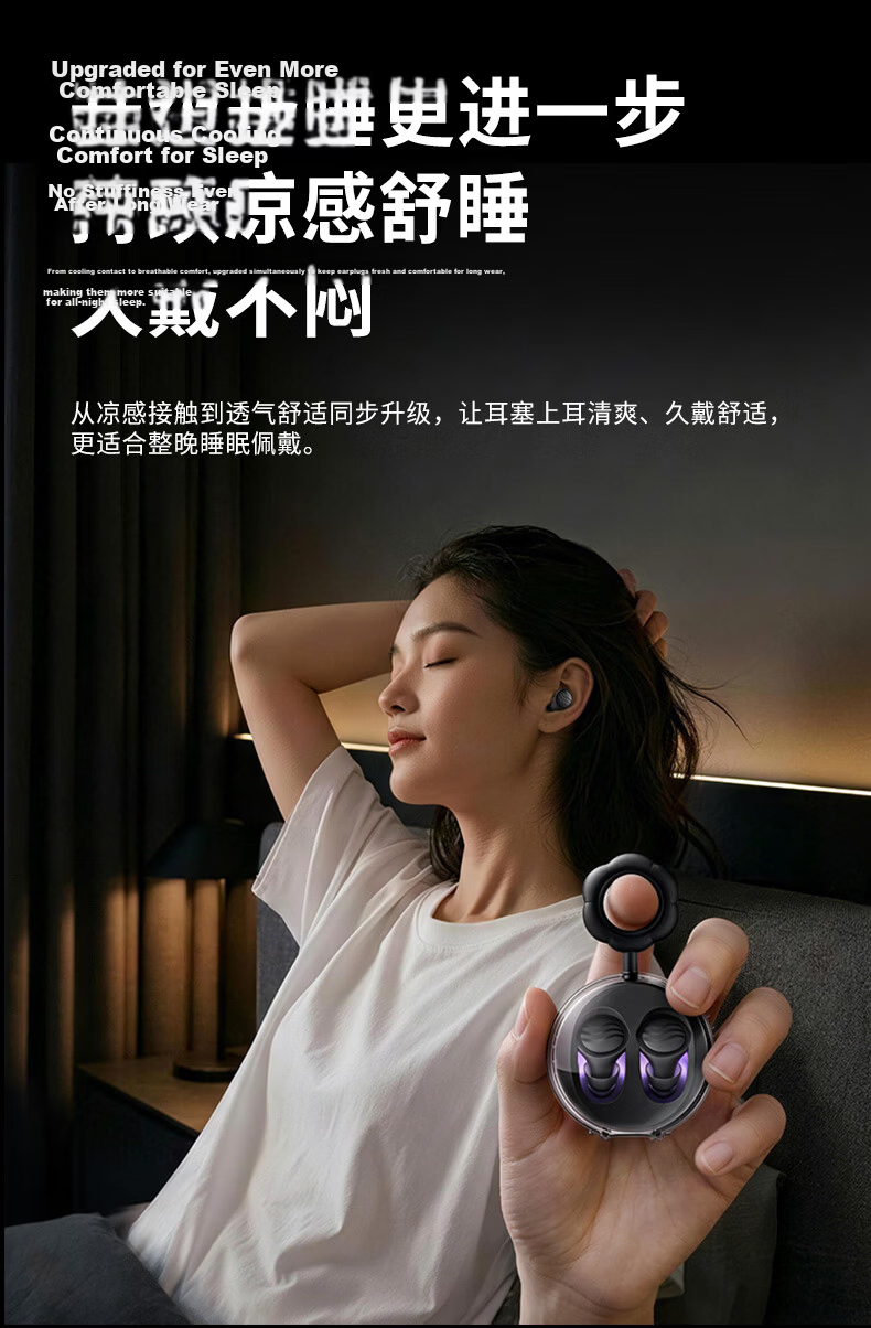 KINYO Double-Layer Noise-Reducing Sleep Earplugs Noise Blocking Sleep Aid Deep Noise Cancellation Silent Pain-Free Side Sleep Dormitory Anti-Snoring Black 19
