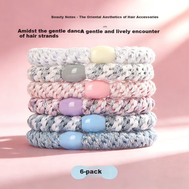 Beauty Note High Elastic Hair Tie for Women, Hair Band, No Hair Damage, Rubber Band, Student Hair Accessory for High Ponytail and Bun