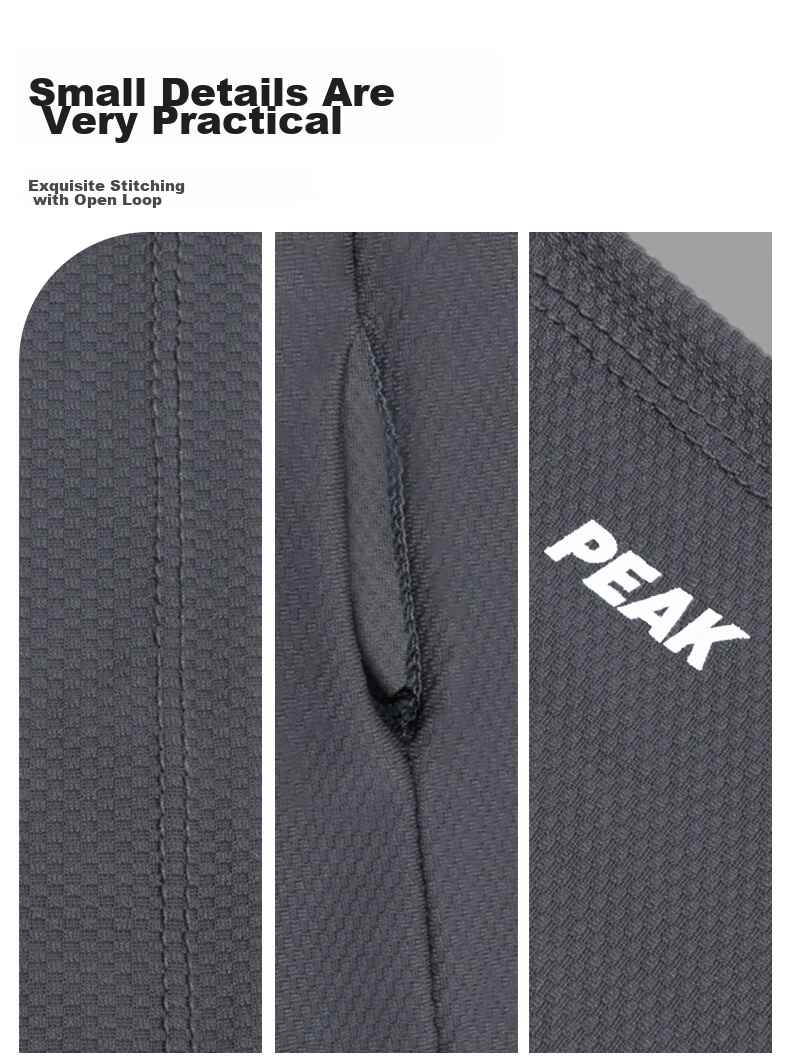 PEAK Sun Protection Face Mask Ear-Hook Cycling Ice Silk Scarf Mask Neck Gaiter Windproof Dustproof Mountaineering Gear Black 9