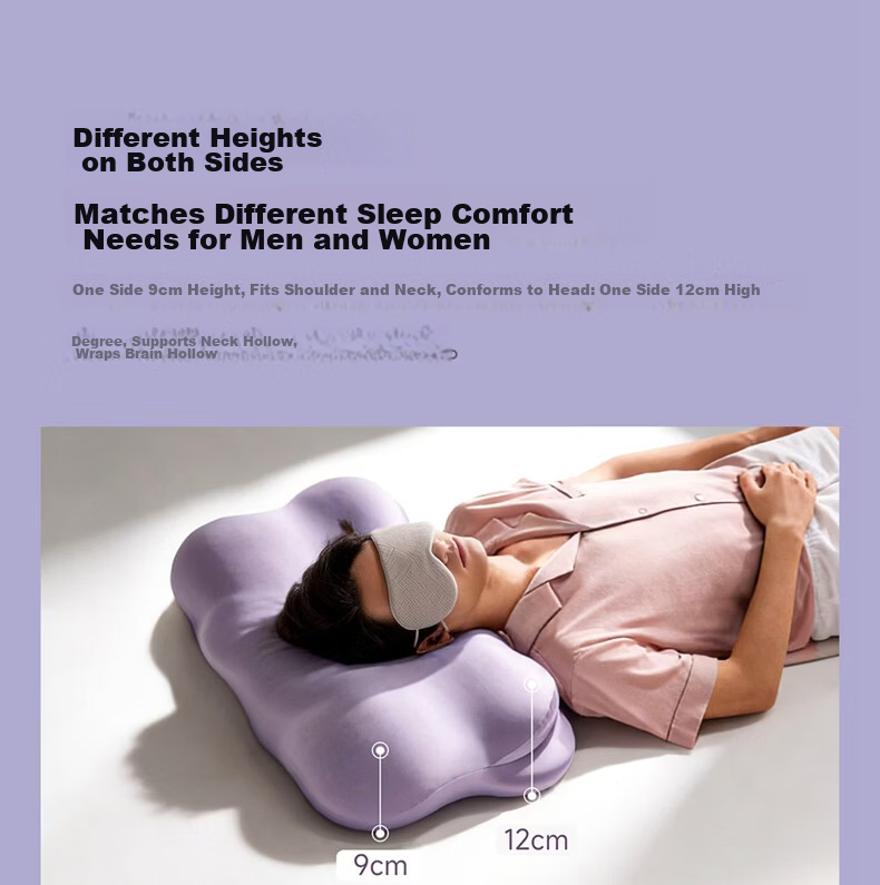 8H Slow Rebound Memory Foam A-Class Adult Pillow Neck Support Deep Sleep Antibacterial Pillowcase HY Pro Gray 8