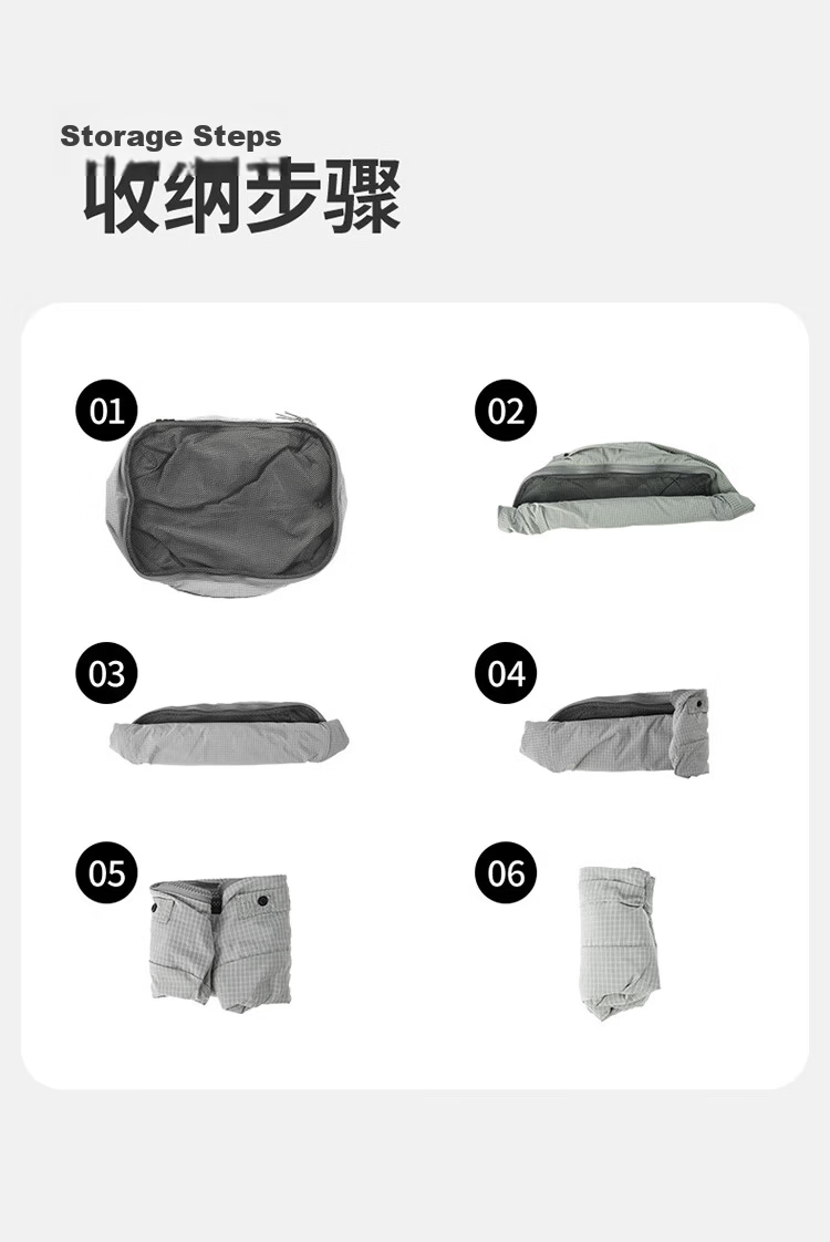 Naturehike Portable Travel Storage Bag Outdoor Business Trip Luggage Clothes Underwear Packing Bag Toiletry Bag M Size 14