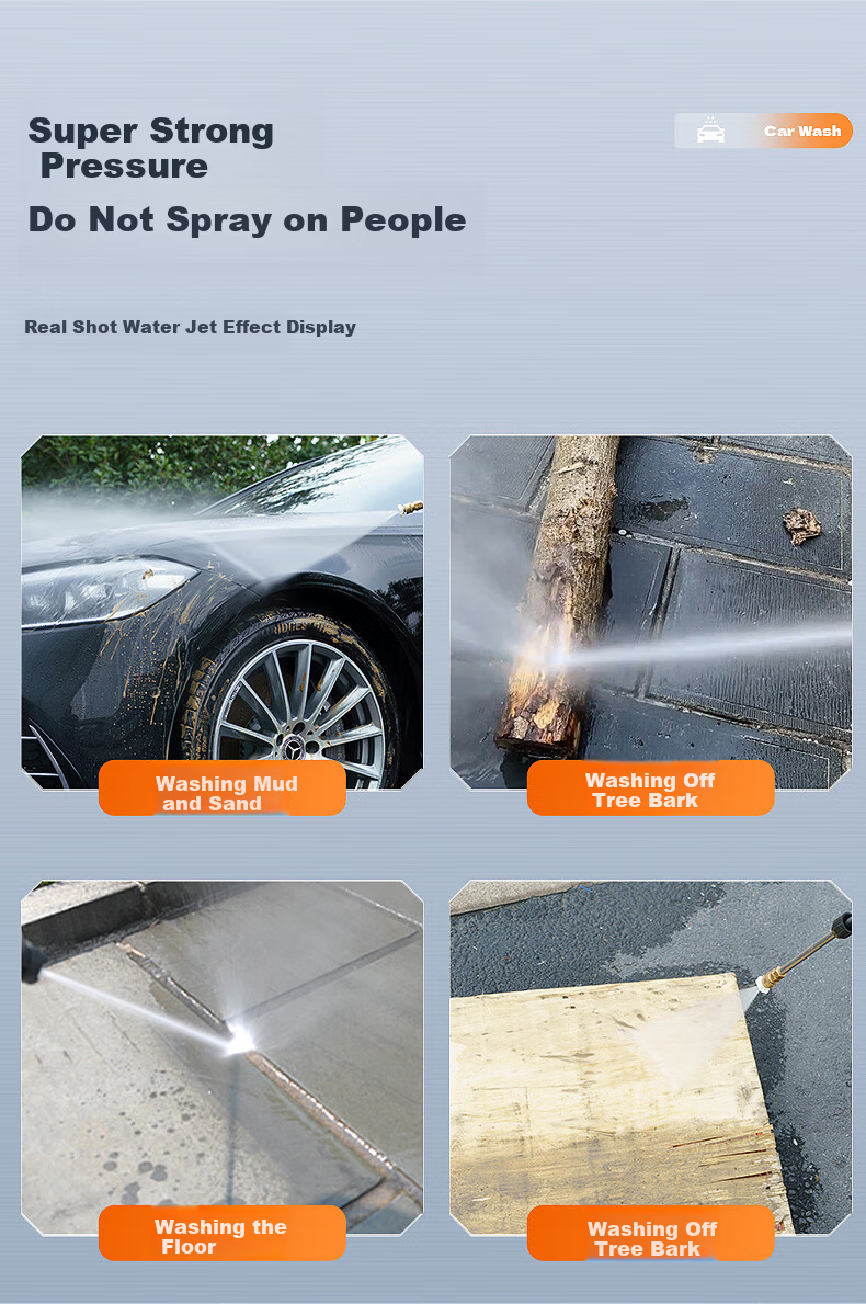 Royalstar High-Power High-Pressure Car Washer Pump High-Pressure Cleaning Machine Car Wash High-Pressure Water Gun Garden Cleaning 3