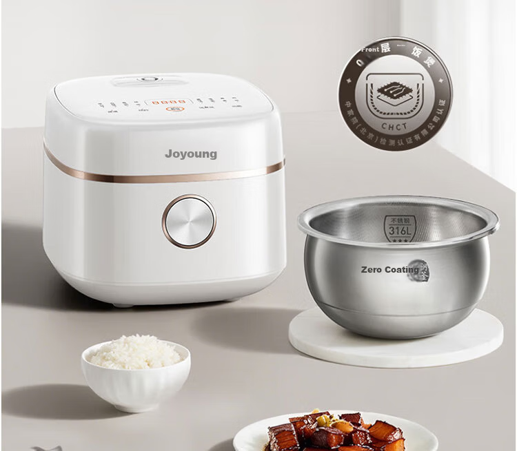 Joyoung Multifunctional Smart Rice Cooker 4L 316L Stainless Steel Inner Pot IH Non-Stick Rice Cooker F-40F560L 4